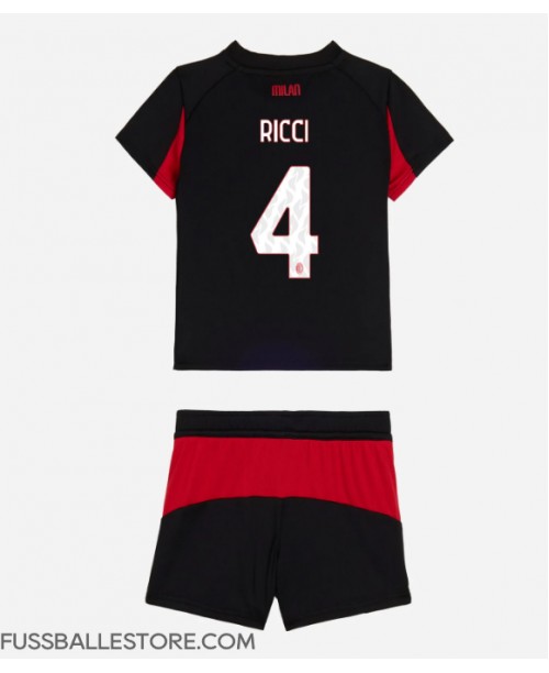 Günstige AC Milan Samuele Ricci #4 Heimtrikotsatz Kinder 2025-26 Kurzarm (+ Kurze Hosen) Günstige AC Milan Samuele Ricci #4 Heimtrikotsatz Kinder 2025-26 Kurzarm (+ Kurze Hosen)